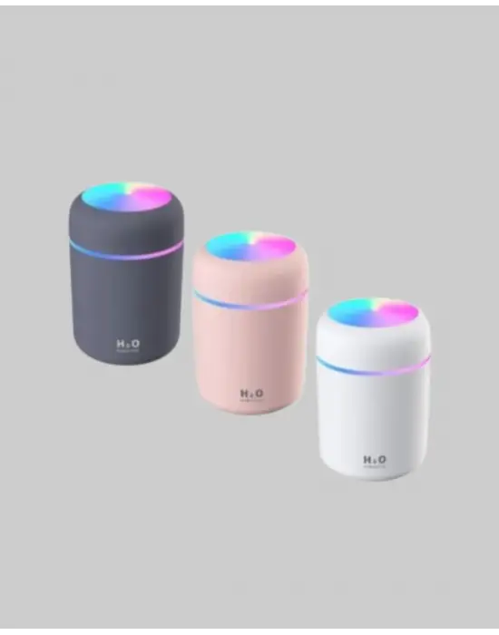 Taşınabilir Usb Mini Nemlendirici – Led Aydınlatmalı, Çift Püskürtme Modu