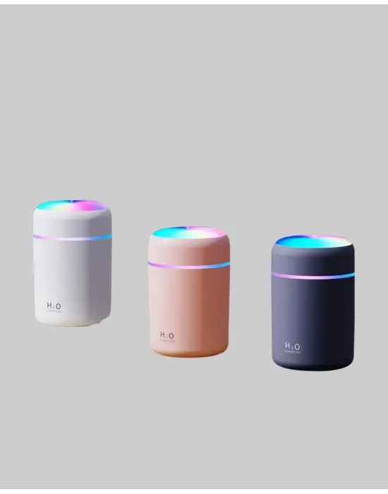 Taşınabilir Usb Mini Nemlendirici – Led Aydınlatmalı, Çift Püskürtme Modu