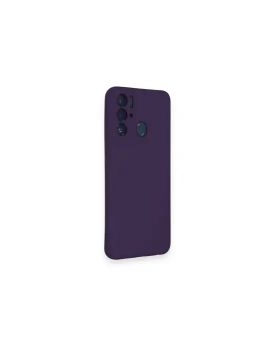 Tecno Pova Neo Kılıf Nano İçi Kadife Silikon - Mor
