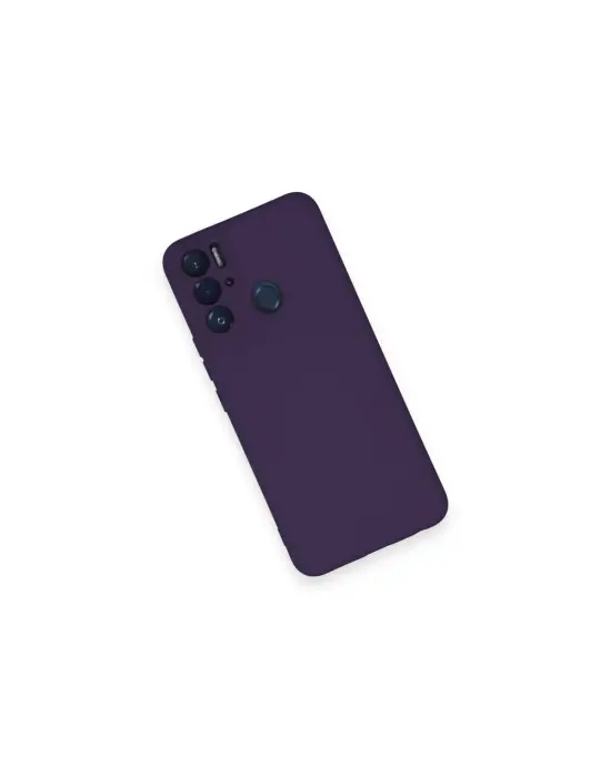 Tecno Pova Neo Kılıf Nano İçi Kadife Silikon - Mor