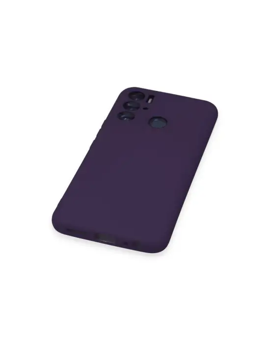 Tecno Pova Neo Kılıf Nano İçi Kadife Silikon - Mor