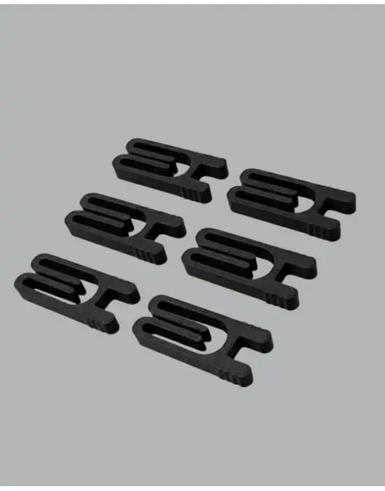 Tekrar Kullanılabilir Poşet Mandalı Siyah 6’lı Set