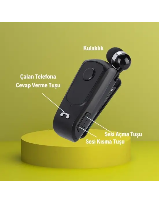 Telefon Bağlantılı Makaralı Kulaklıklı Bluetooth Kulaklık