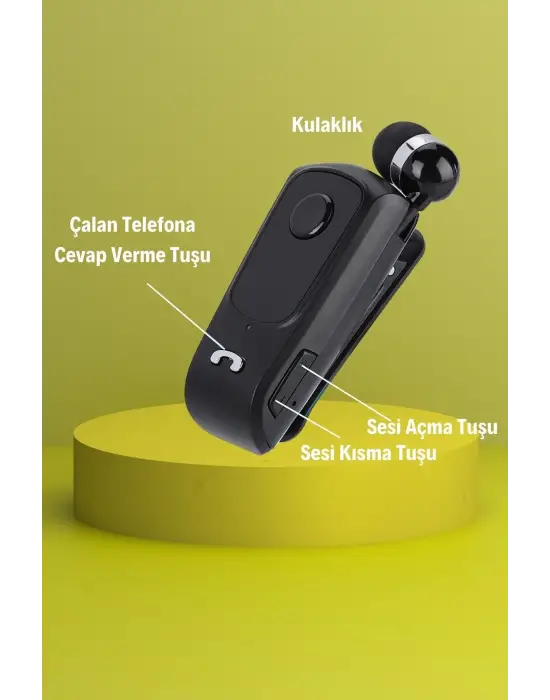 Telefon Bağlantılı Makaralı Kulaklıklı Bluetooth Kulaklık