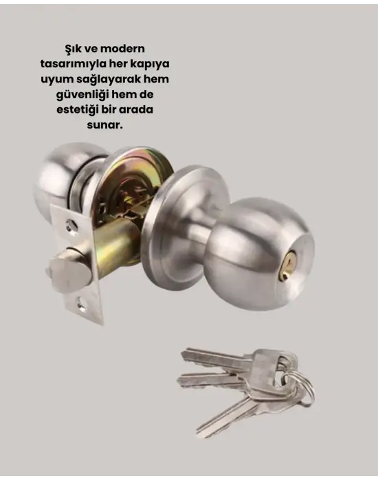Topuzlu Kapı Kilidi