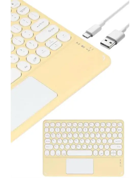 Touchpad Uyumlu Bluetooth Klavye Slim Kablosuz Wifi Q Klavye