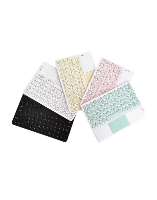 Touchpad Uyumlu Bluetooth Klavye Slim Kablosuz Wifi Q Klavye