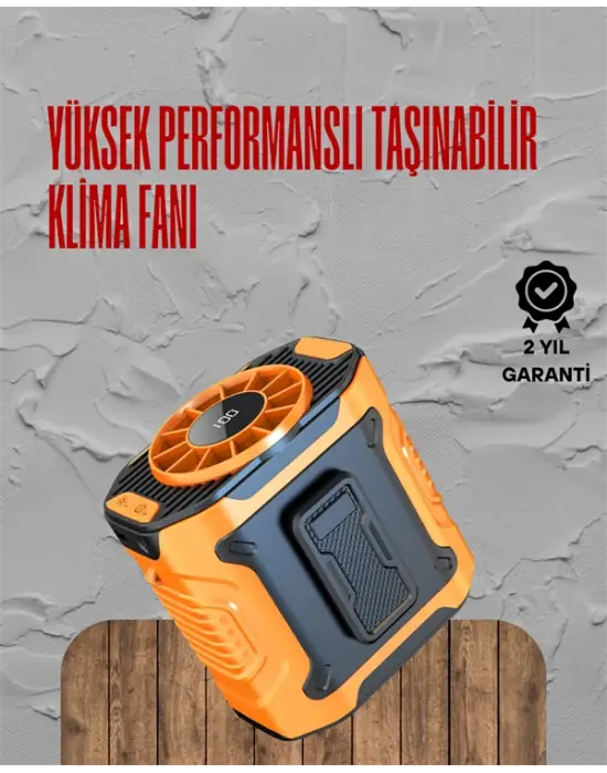 Turbo Mini Fan – Dijital Ekranlı, Sessiz & Şarjlı Serinlik!