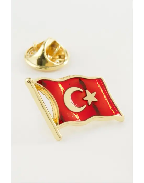 Türk Bayrağı Yaka Rozet