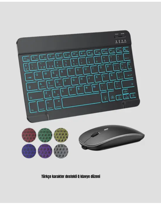 Türkçe Q Klavye Rgb Işıklı Ergonomik Tasarımlı