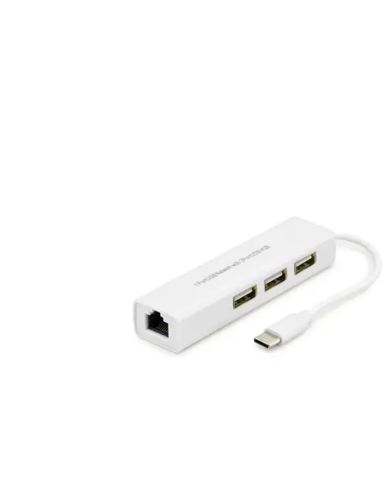 Type-C Hub Combo 3*Usb + Lan Beyaz (Macbook) HDX7007