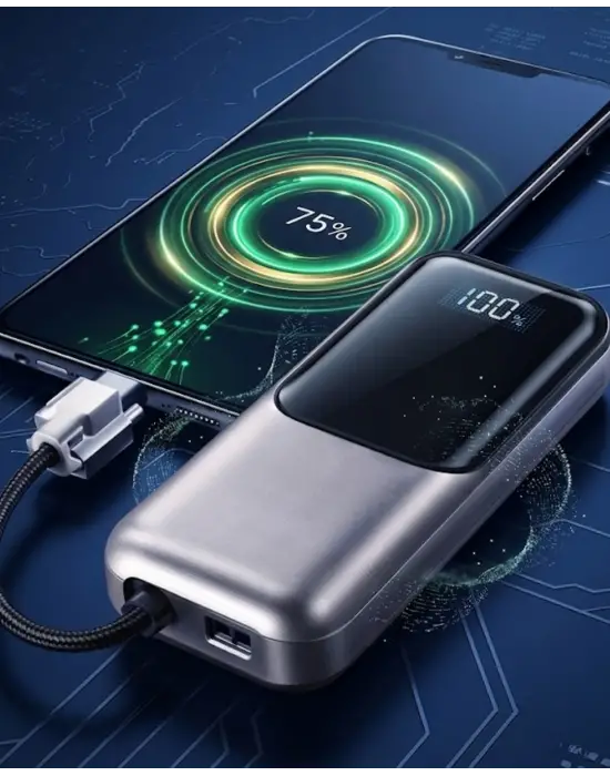 Type C Ve Lightning Destekli Yüksek Kapasiteli Powerbank 13000 Mah
