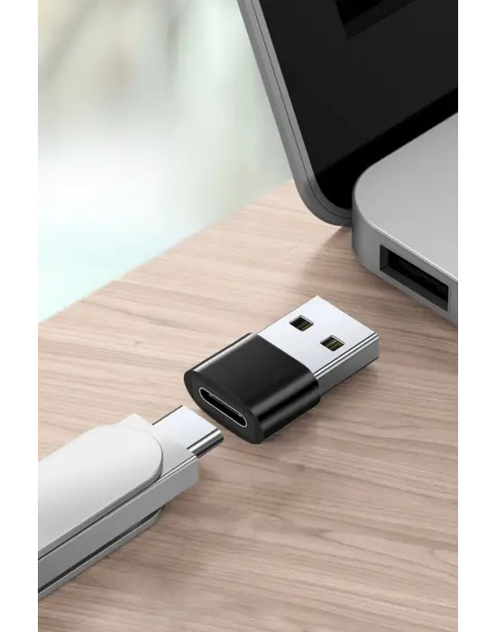 USBden TYPE-C ye Dönüştürücü Adaptör Veri Aktarımı Sağlayıcı Şarj Data Çevirici
