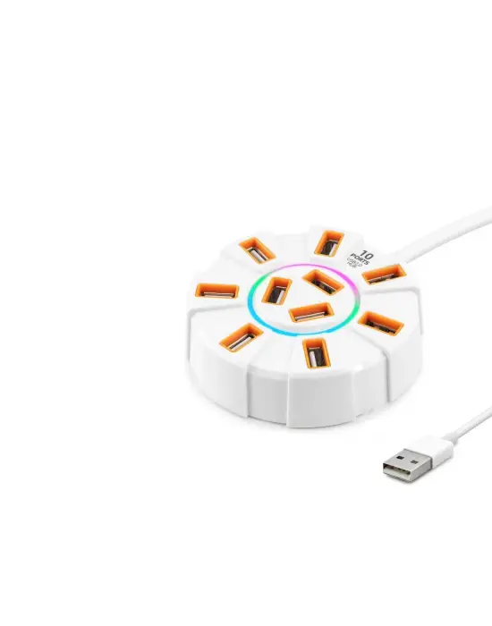Usb Hub 10*Usb 1.2M Beyaz HDX7034