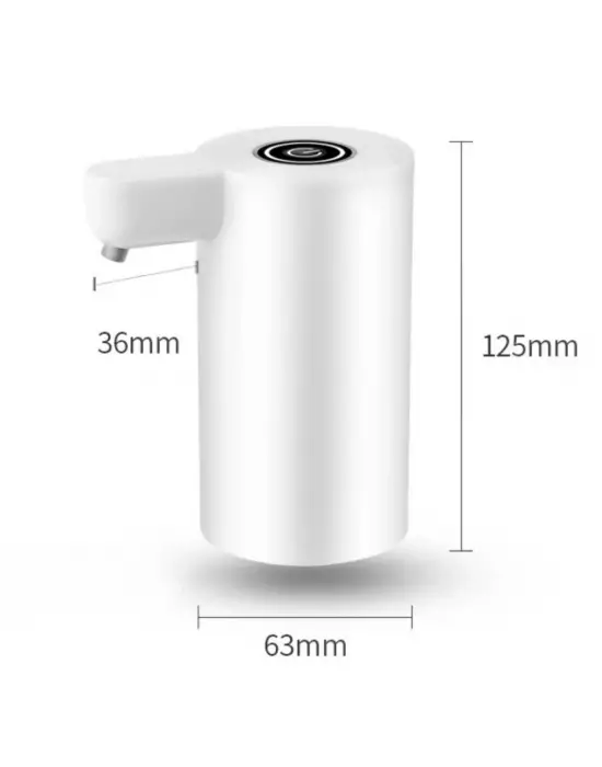 Usb ile Şarj Olabilen Beyaz Damacana Pompası 1200 mA