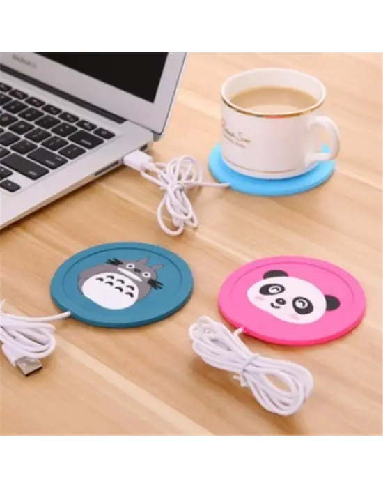 USB Silikon Bardak Altı Isıtıcı