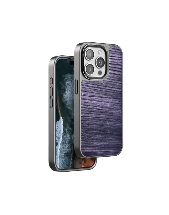 Venco Apple İphone 14 Pro Wave Kapak - Derin Mor