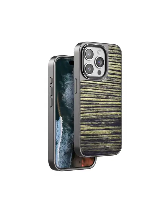 Venco Apple İphone 14 Pro Wave Kapak - Koyu Kahve