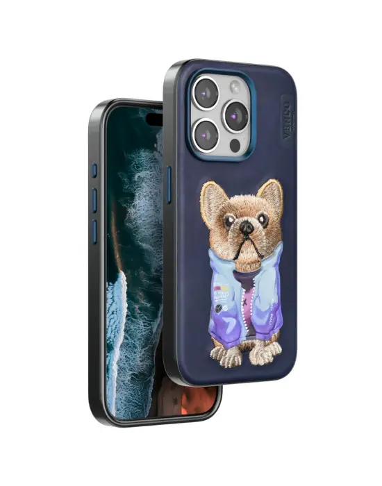 Venco Apple İphone 15 Pro Max Cute Desenli Kapak - Lacivert