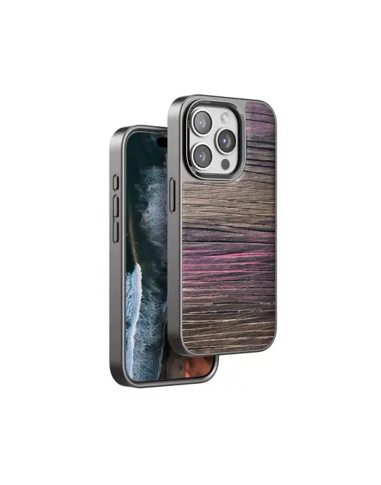 Venco Apple İphone 15 Pro Wave Kapak - Pembe