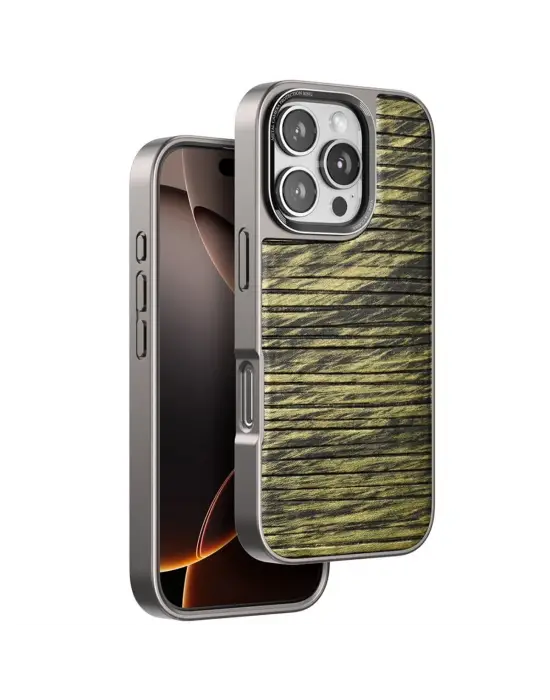 Venco Apple İphone 16 Pro Max Wave Kapak - Koyu Kahve