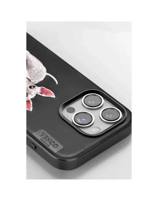 Venco Apple İphone 16 Pro Perma Desenli Kapak - Lacivert