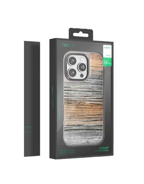 Venco Apple İphone 16 Pro Wave Kapak - Kahverengi