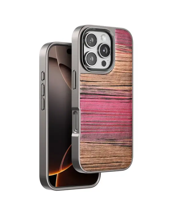 Venco Apple İphone 16 Pro Wave Kapak - Pembe