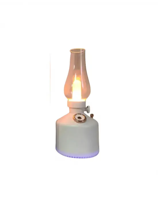 Vintage Dekoratif Gaz Lambası Görünümlü Aromaterapi Difüzör 1200 Mah Usb Şarjlı