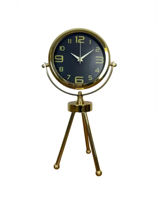 Vintage Prestige Üç Ayaklı Metal Masa Saati