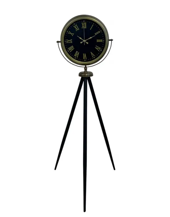 Vintage Roma Rakamlı Modern Tripod Ayaklı Saat