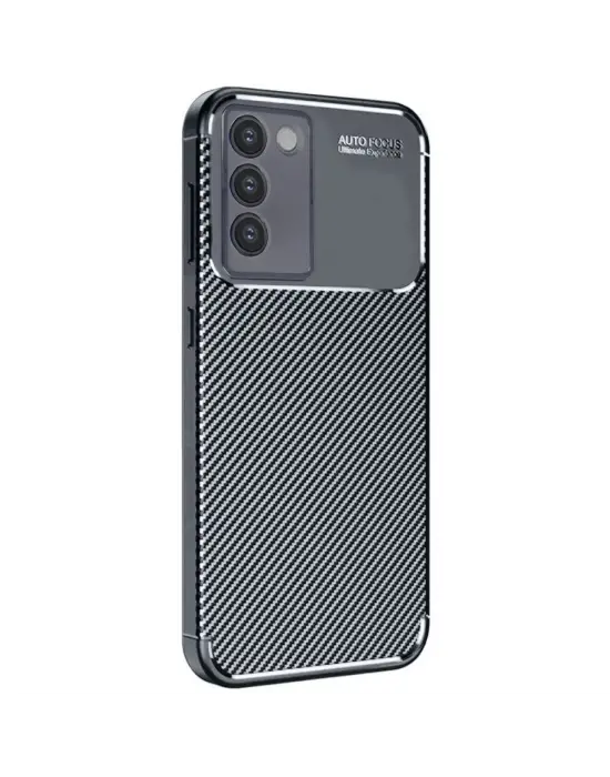 Vivo V30 Lite 4g Kılıf Auto Focus Karbon Kapak - Siyah