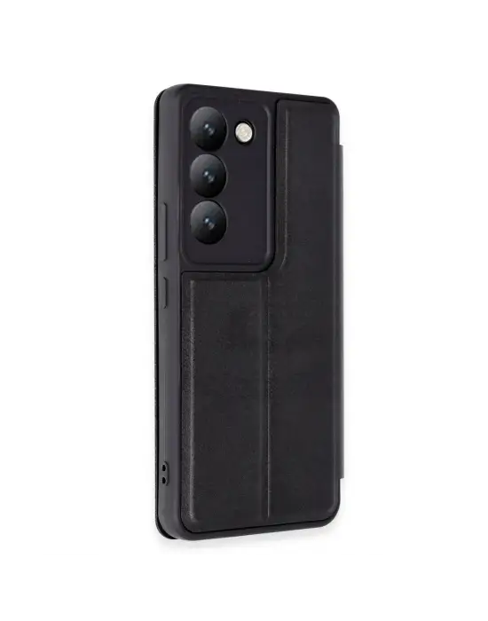 Vivo V30 Lite 4g Kılıf Flip Cover - Siyah