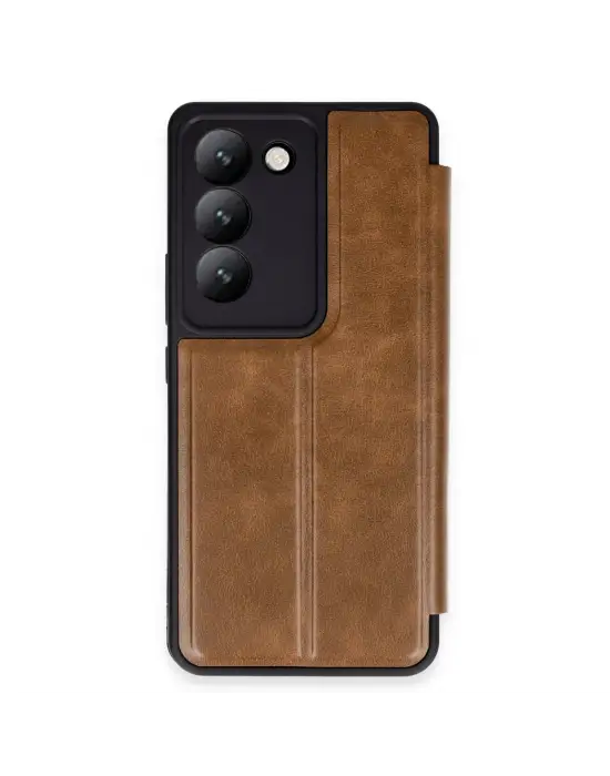 Vivo V30 Lite 4g Kılıf Flip Cover - Taba