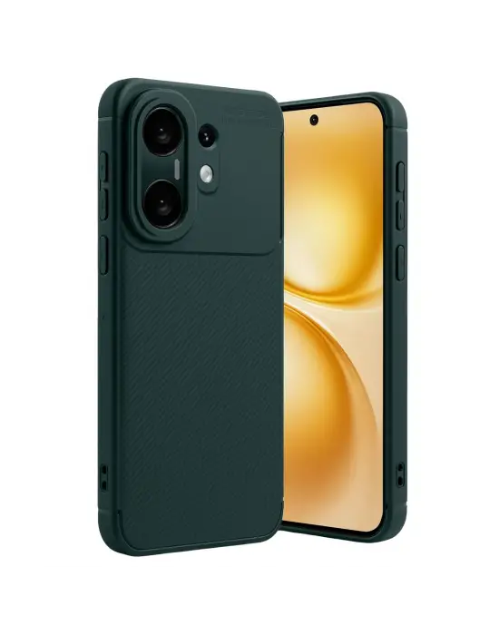 Vivo X200 Fe Auto Focus Karbon Kapak - Koyu Yeşil