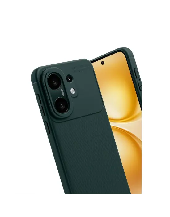 Vivo X200 Fe Auto Focus Karbon Kapak - Koyu Yeşil