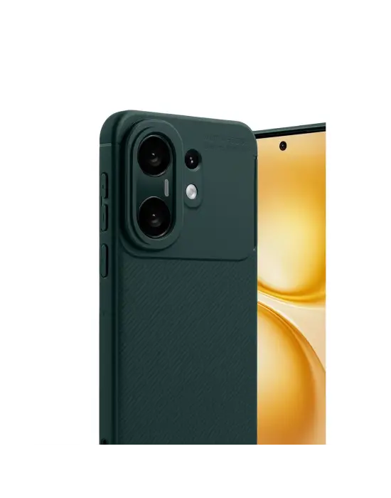 Vivo X200 Fe Auto Focus Karbon Kapak - Koyu Yeşil
