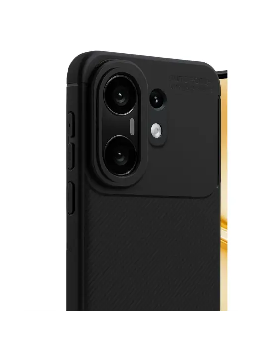 Vivo X200 Fe Auto Focus Karbon Kapak - Siyah