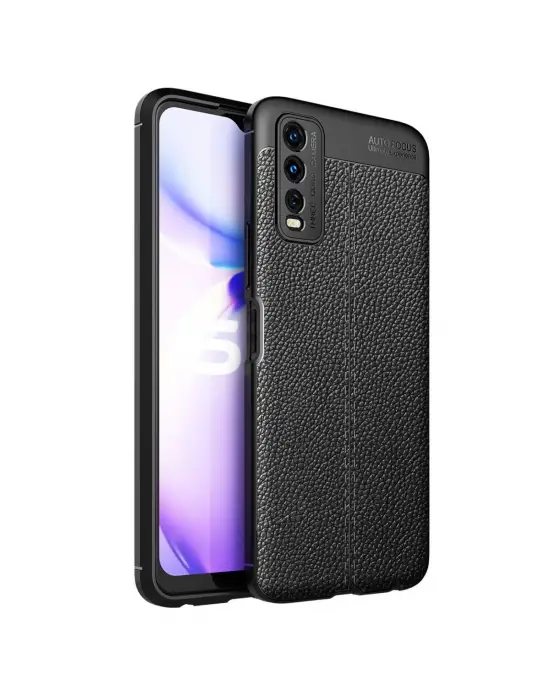 Vivo Y11s Kılıf Auto Focus Kapak - Siyah