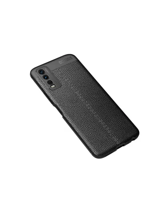 Vivo Y11s Kılıf Auto Focus Kapak - Siyah