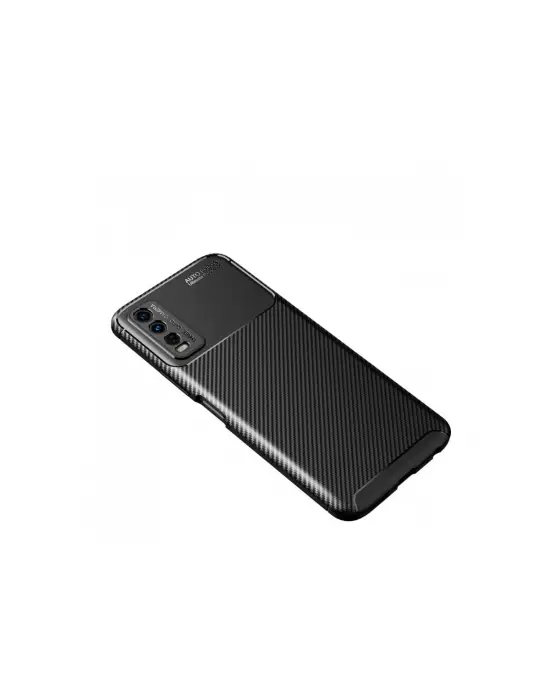 Vivo Y11s Kılıf Auto Focus Karbon Kapak - Siyah