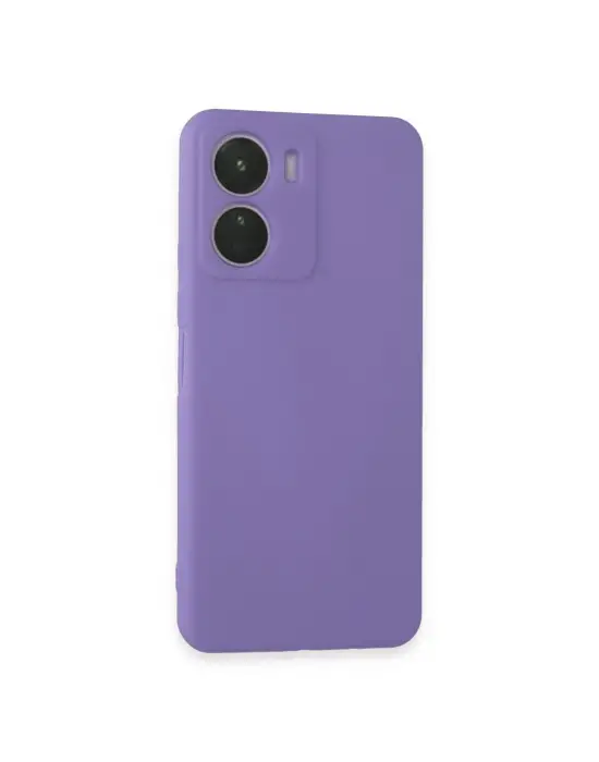 Vivo Y16 Kılıf First Silikon - Lila
