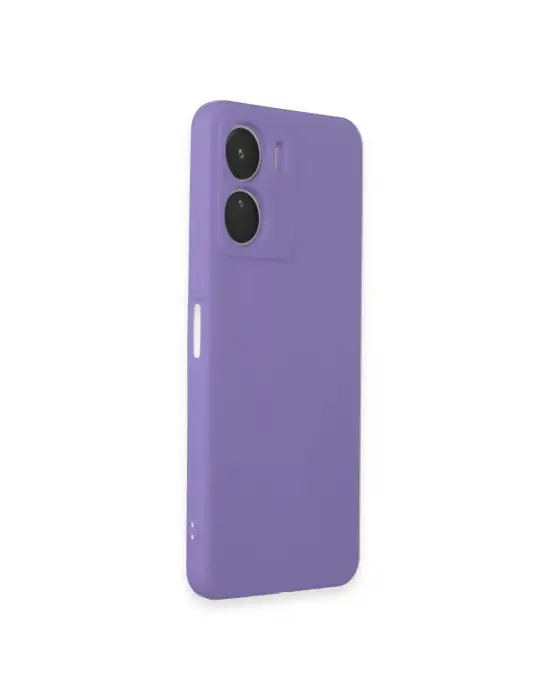 Vivo Y16 Kılıf First Silikon - Lila