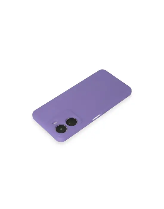 Vivo Y16 Kılıf First Silikon - Lila