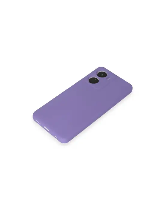 Vivo Y16 Kılıf First Silikon - Lila