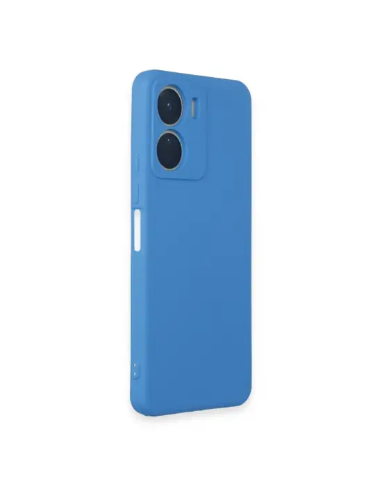 Vivo Y16 Kılıf First Silikon - Mavi