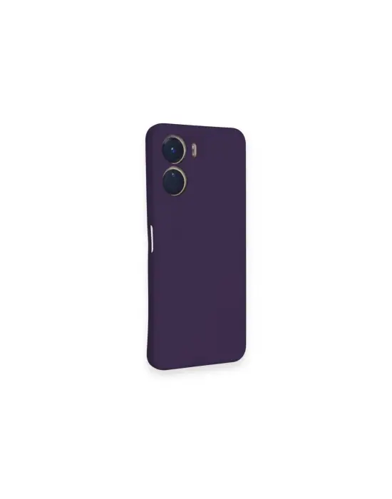 Vivo Y16 Kılıf Nano İçi Kadife Silikon - Mor