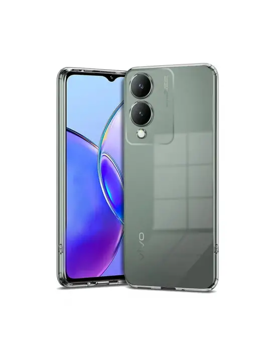 Vivo Y17s Kılıf Lüx Şeffaf Silikon
