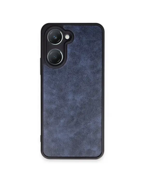 Vivo Y18 Kılıf Aras Deri Kapak - Lacivert