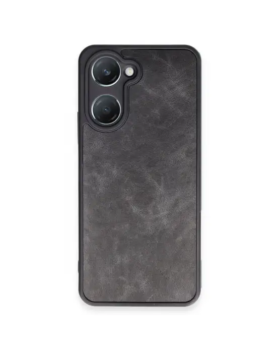 Vivo Y18 Kılıf Aras Deri Kapak - Siyah